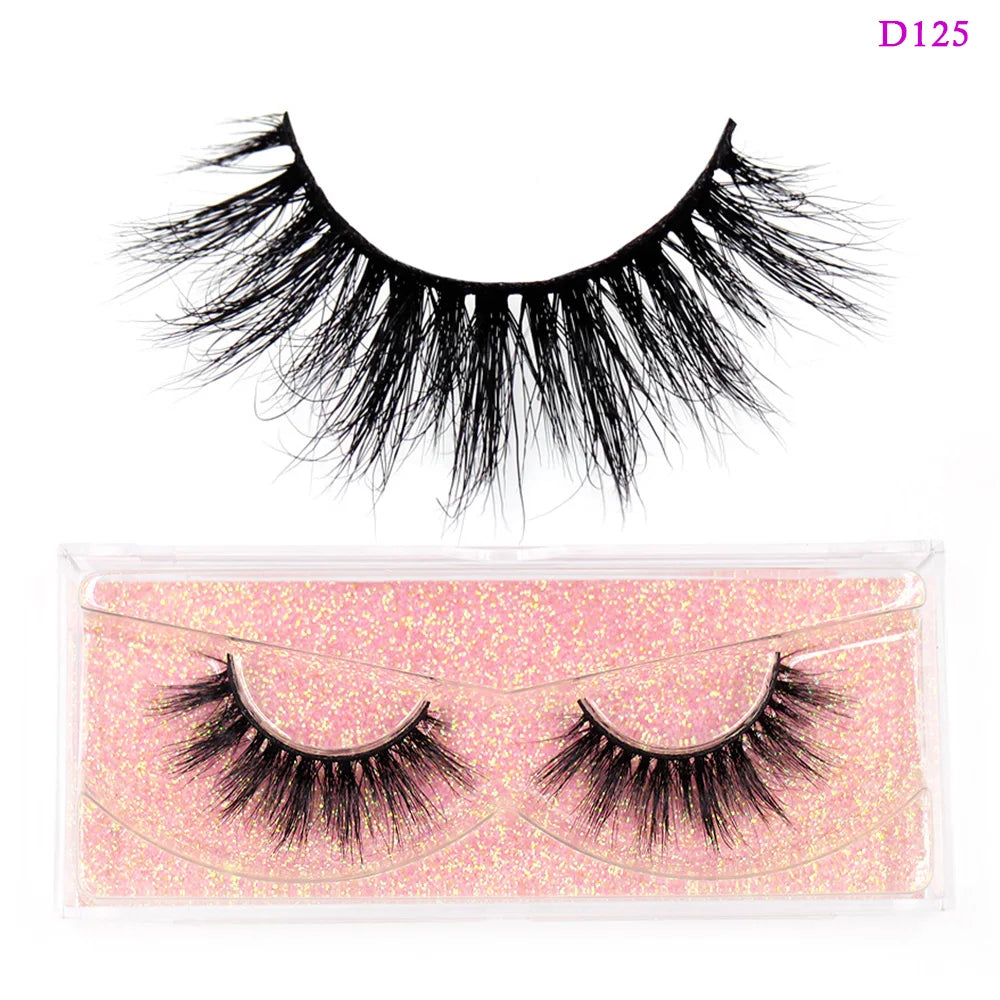 3D mink lashes for a natural look, soft reusable false eyelashes by HSF Marketplace