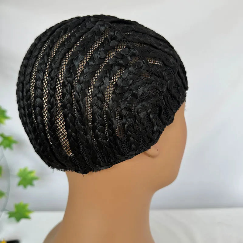 Braided Cap Crochet Wig Cap in Cornrow Sew Hair for Making Synthetic Wig or Weave Easier Sew In Crochet Braided Wig Caps 1pcs