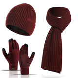 Winter warm beanie, scarf and gloves set for men and women by HSF Marketplace