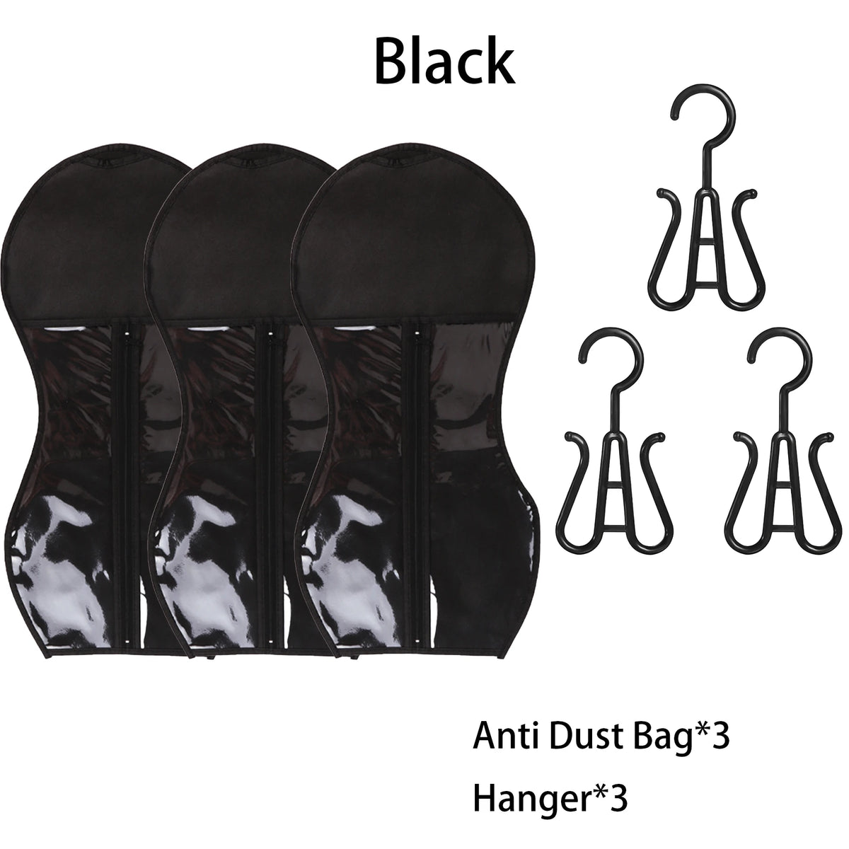 Wig Storage Portable Wig Bags Storage With Hanger Hair Extension Holder For Styling Wig Storage Bags Wig For Home & Travel