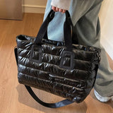 Women's cotton tote bag in autumn winter design by HSF Marketplace