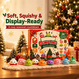 24 Day Christmas Advent Calendar, Mystery Dumpling Squishy Toys, Mini Bao Bun Blind Box Fidget Toys, Holiday Gifts Surprise Box.