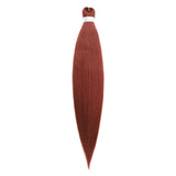 Pre-stretched Braids Hair Professional Itch Free Hot Water Setting Synthetic Fiber Ombre Yaki Texture Braid Hair Extensions