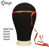 21/22/23/24'' Wig Mannequin Head Canvas Block Head Styling Training Manikin Head Adjustable Wig Stand Tripod With T Pin Needles