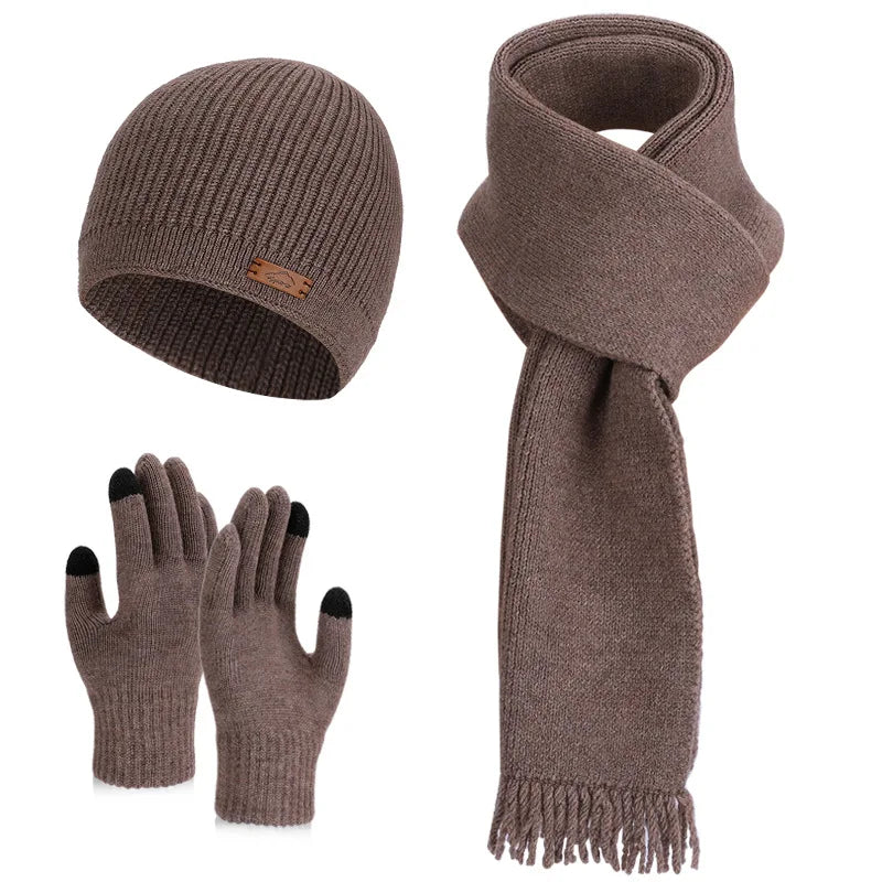 Women's warm woolen hat, scarf and gloves winter set from HSF Marketplace