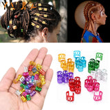 50-piece hollow-out hair rings for stylish braiding and dreadlocks by HSF Marketplace