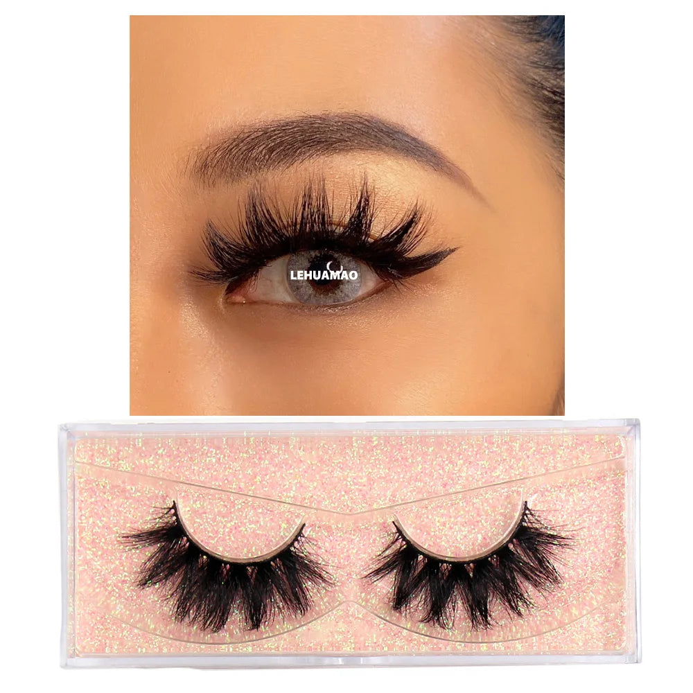 3D mink false eyelashes by HSF, soft reusable eyelash extensions for daily wear