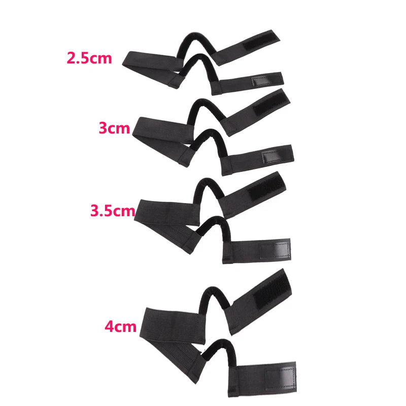 Wig Band With Ear Cutout 5Pcs Lace Melting Band Wig Grip Headband 3Cm 3.5Cm Wig Holder Elastic Band With Ear Hanger To Lay Edge