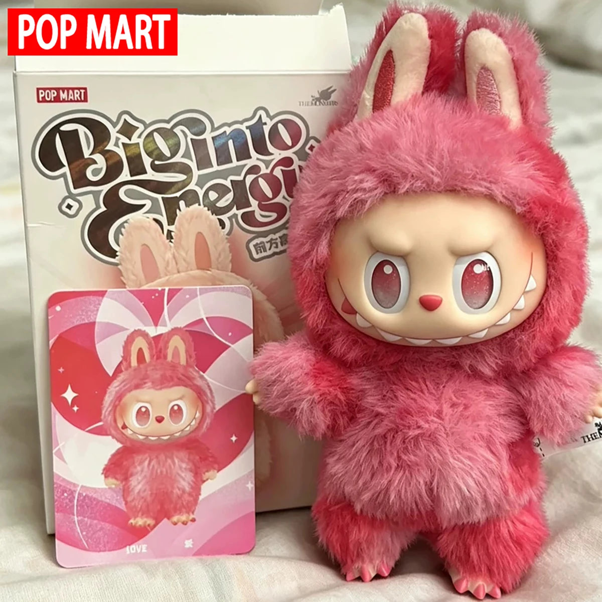 Labubu Macaron color collectible plush figure by HSF Marketplace, 100% genuine doll sealed in packaging