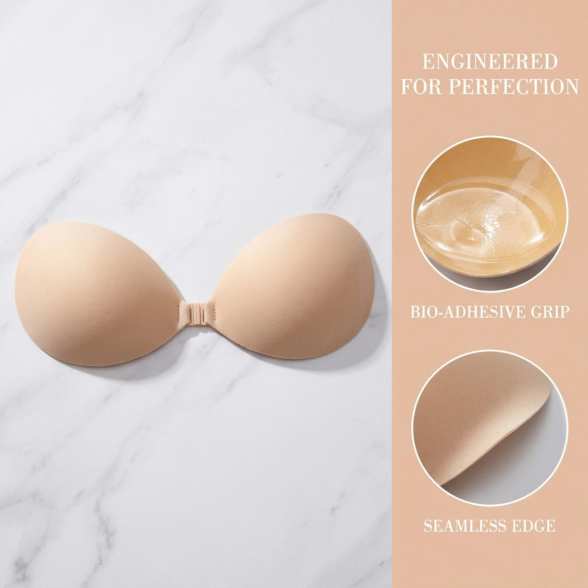 Invisible push-up bra stickers for seamless support and comfort, HSF Marketplace lingerie accessory