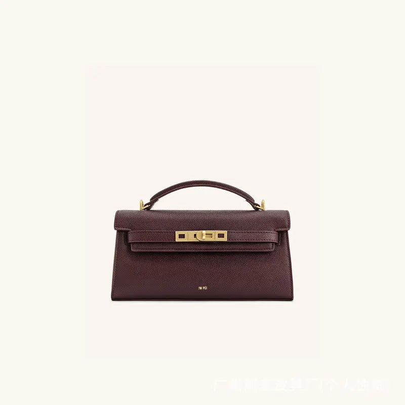 High-end JW PEI crocodile pattern handbag for women, stylish crossbody bag with sleek design and textured finish.