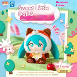 Hatsune Miku vinyl plush doll blind box with cute forest animal design, trip bag pendant decoration