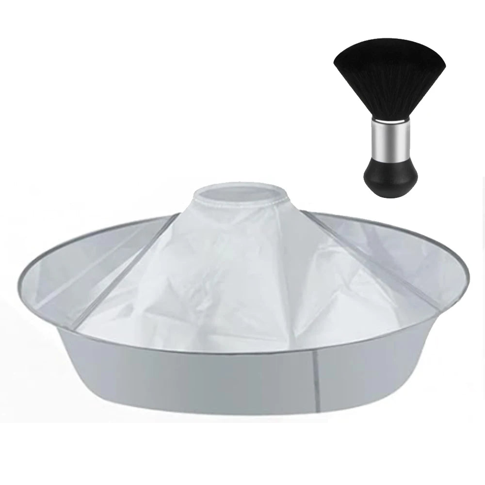 Waterproof Haircut Cape Umbrella, Portable Hair Clippings Catcher for Adults ,Reusable Hairdressing Cloak,Trimming/Coloring