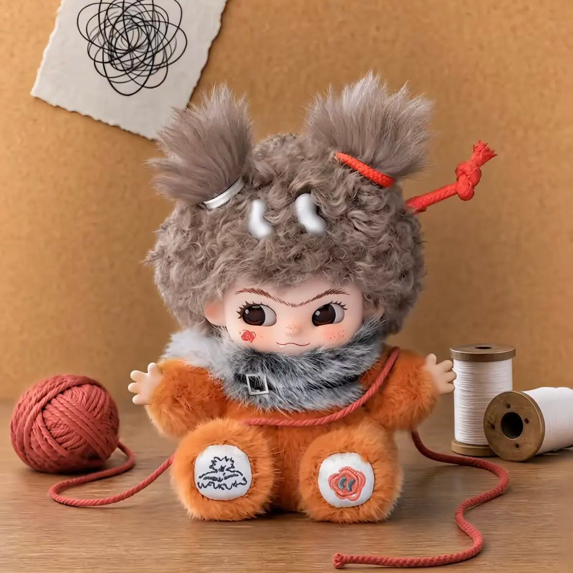 Wakuku V5 Whimsy Activated Series vinyl plush pendant doll blind box toy, collectible Halloween gift figure