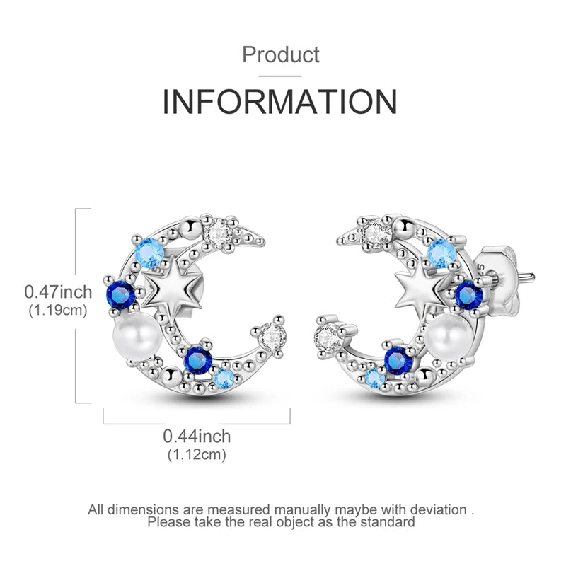 925 sterling silver hoop earrings with night sky gemstones by HSF Marketplace