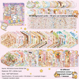 50-in-1 miniature scene landscape stickers for creative DIY projects by HSF Marketplace