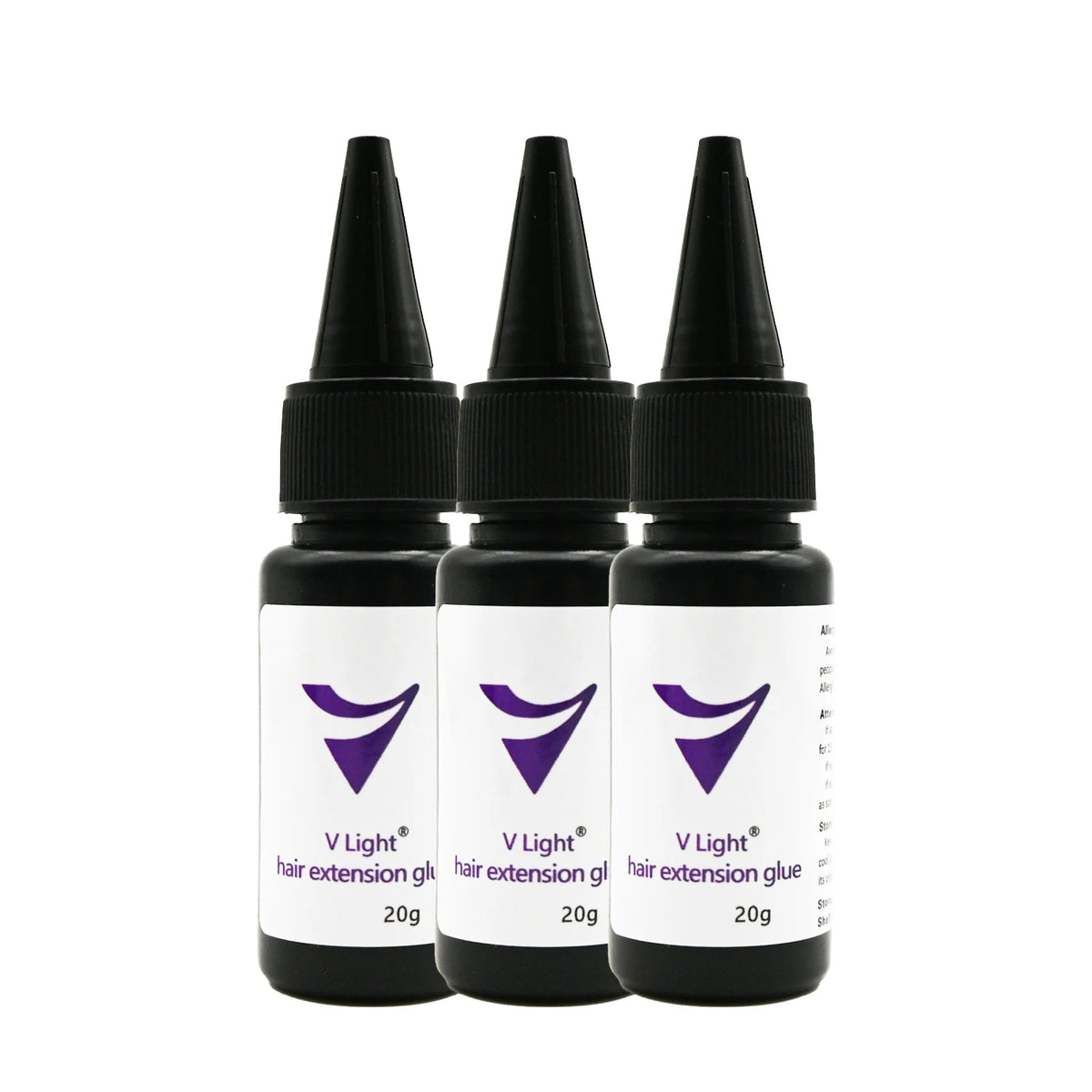 Wholesale 1/5/10pcs V-Light Glue 20g for Tape Hair Extension Tool Professional V-Light Technology Glue for Hair Extension Wig