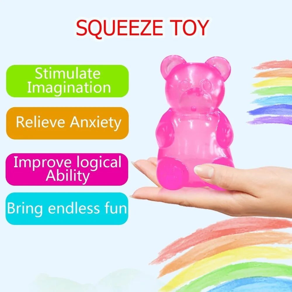 Cute Mini Bear Maltose Squishy – Soft Slow-Rebound Stress Relief Ball, Sensory Fidget Toy for Anxiety & ADHD, Great Gift Idea for Kids & Adults
