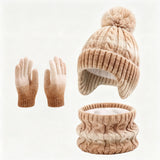 Children's warm fleece hat, scarf and gloves set for boys and girls by HSF Marketplace