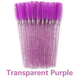 50-piece eyelash brush set for lash extensions and makeup by HSF Marketplace