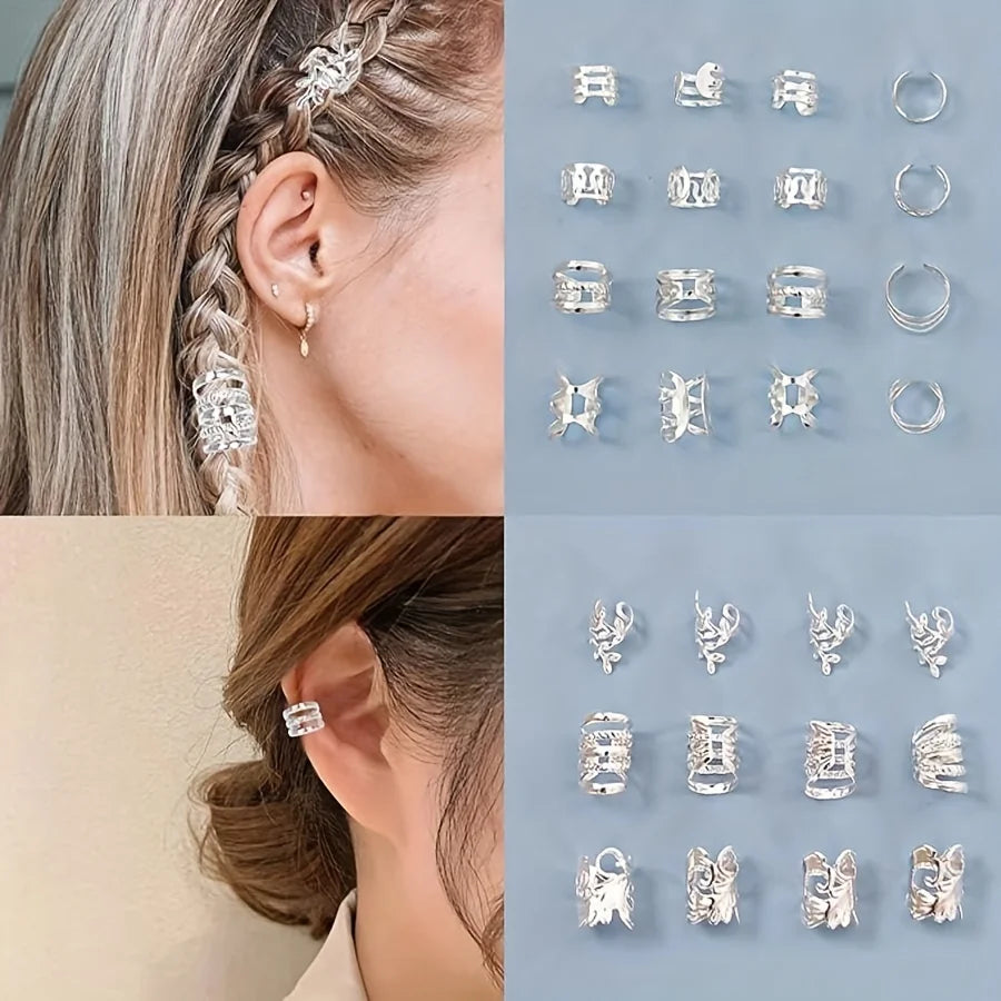 70-piece metal hair beads and cuffs set for braids by HSF Marketplace