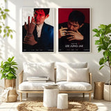 Lee Jung-jae portrait art poster for home decor, K-culture wall art by HSF Marketplace