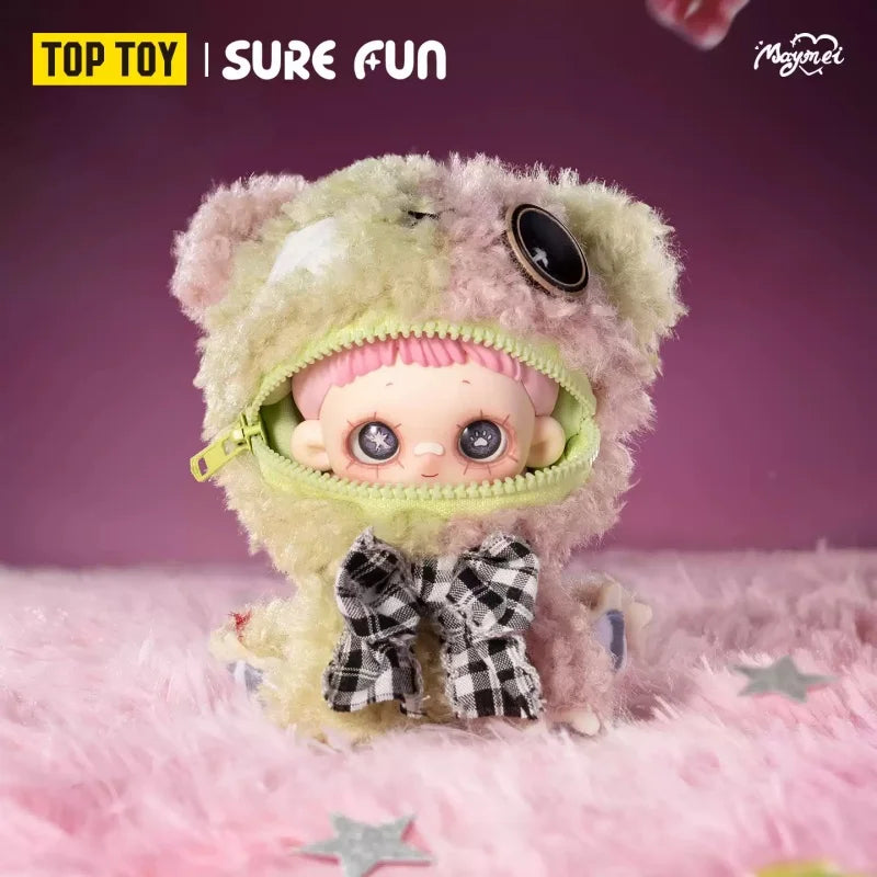 TOPTOY MayMei Greedy Bear Series plush doll blind box collectible figure ornament