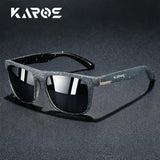 Unisex square vintage HSF Marketplace sunglasses with UV400 polarized lenses, featuring a stylish design and durable frame.