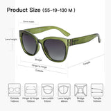 HSF Marketplace ZENOTTIC fashion butterfly frame polarized sunglasses for women with UV400 protection and cat eye style.