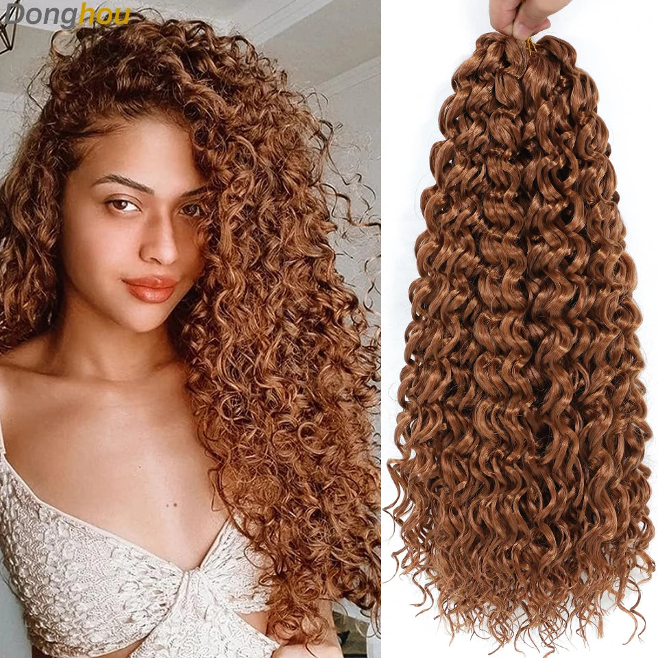 GoGo Curl crochet hair for Black women by HSF Marketplace in beach wave style
