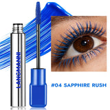 Green waterproof curling mascara for thick, long-lasting natural-looking eyelashes in Korean cosmetics packaging