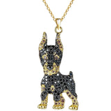 Cute beagle pendant necklace, elegant dog lover jewelry with a detailed beagle charm; no visible brand shown