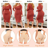 Women’s high-waisted tummy control shapewear shorts by HSF Marketplace for thigh slimming under dresses