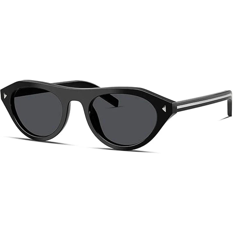 Retro small oval sunglasses for women and men by HSF Marketplace, trendy chic cat eye narrow sun glasses for vacation outfits.