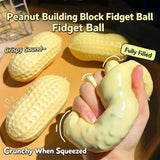 ASMR  Peanut Squishy Crunchy Building Block Stress Ball Squeeze Handmade Squeeze Ball Buttery-Soft Feel Fidget for Party Gifts
