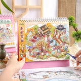 Chinese style miniature scene stickers for 3D fairy gardens by HSF Marketplace