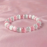 Love Magic Bracelet Y2KCute Cat Eye Handmade Beads Prosperity and Love & Show Love Chakra Jewelry Elegant Bohemian-style Jewelry