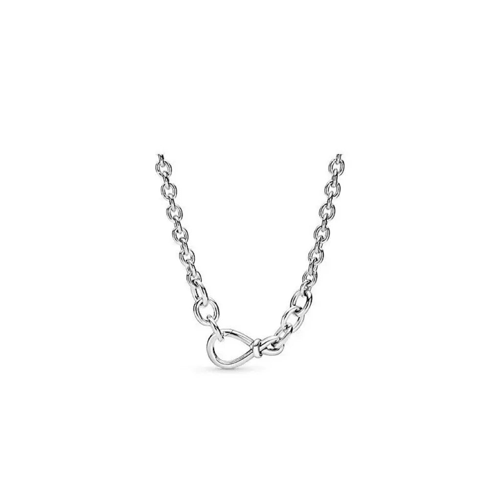 Silver heart pendant necklace with zircon accents, featuring a circular design, perfect for women's jewelry and DIY charm customization.