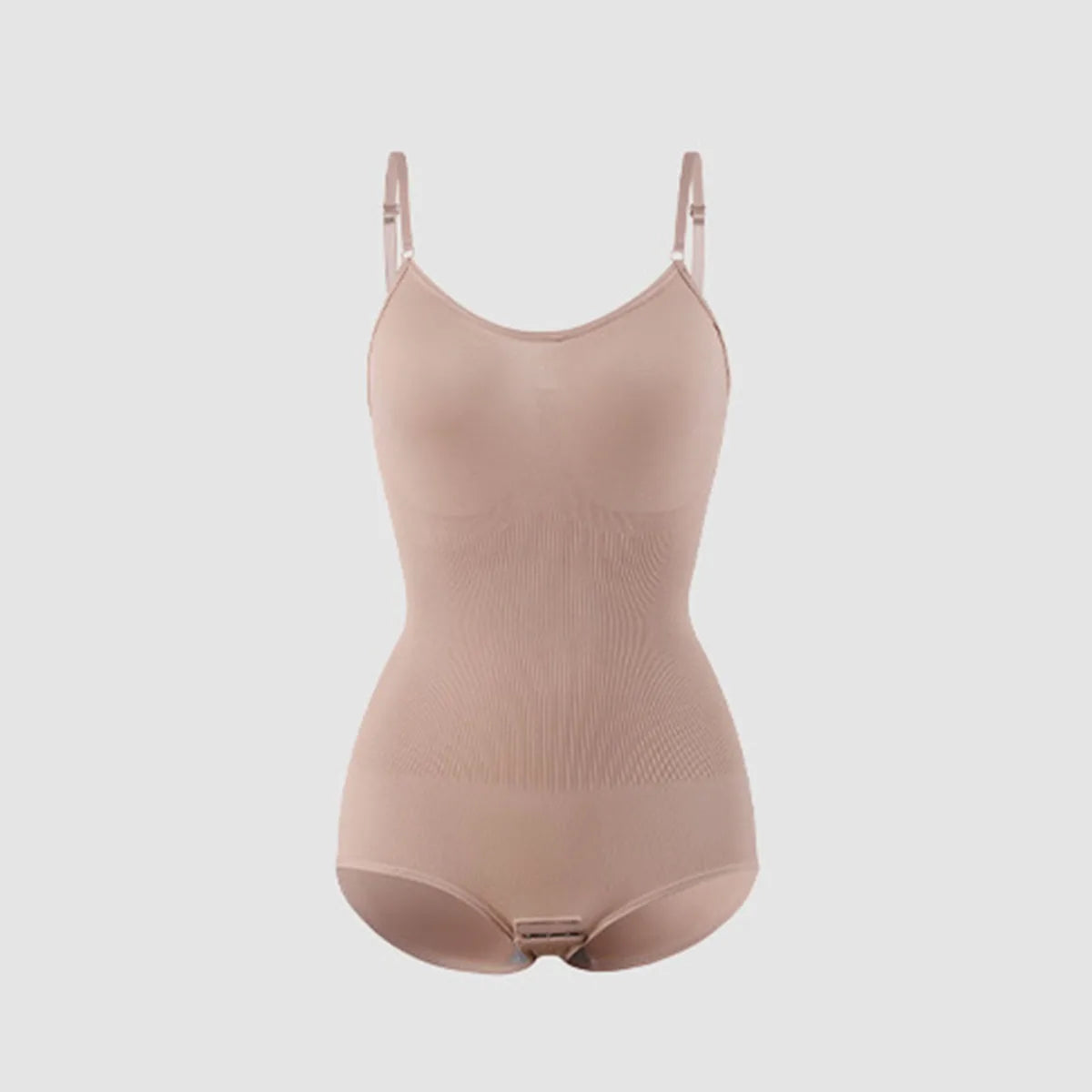 Women's seamless shapewear butt lifter bodysuit with open crotch and high-elastic smoothing design