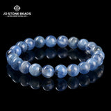 JD Natural Dragon Scale Brazilian Kyanite Bracelet Iridescent Healing Stone Beads for Women  Men Unique Chakra Jewelry Gift