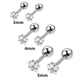 Stainless steel heart stud earrings set by HSF Marketplace for everyday wear