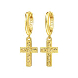 2026 925 sterling silver 18K gold-plated cherry blossom butterfly hoop earrings for women