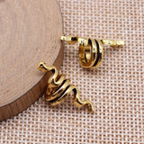WYSIWYG 10pcs 10x10x25mm 2 Colors Snake Hair Braid Bead Accessories Pendant For DIY Jewelry Making Handmade Jewelry Findings
