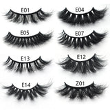 FOXESJI Lashes 3D Mink Eyelashes Natural Long Fluffy Dramatic Strip Eye Lashes Eyelash Extension Soft False Eyelashes Makeup