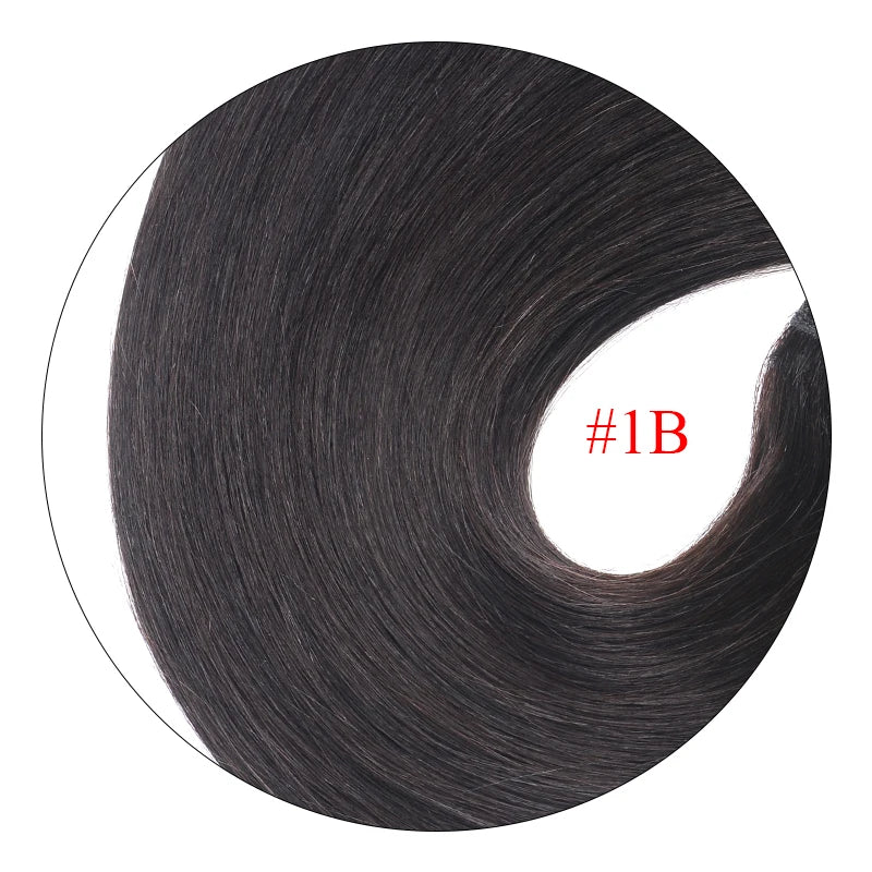 Doreen human hair clip-in ponytail extension, Remy natural hair wrap ponytail piece in brown shades