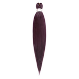 Pre-stretched Braids Hair Professional Itch Free Hot Water Setting Synthetic Fiber Ombre Yaki Texture Braid Hair Extensions