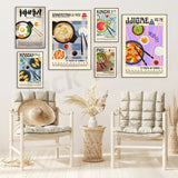 Vintage kimchi poster featuring retro Korean cuisine wall art from HSF Marketplace