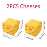 Giant Cheese Squeeze Toy Extra Large Size Cheese Squishy Fidget Toys Slow Rebound Shapeable Venting Ball for Adults Gifts