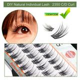 Lash Clusters DIY Individual Eyelash Extensions Natural Wispy Cluster Lashes C D Curl Multi Style At Home IGUIONSS