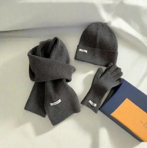 Winter knit scarf and gloves set for men and women by HSF Marketplace